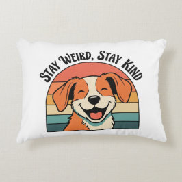 Cojín Decorativo Retro Dog Kindness Quote Rectangular Pillow