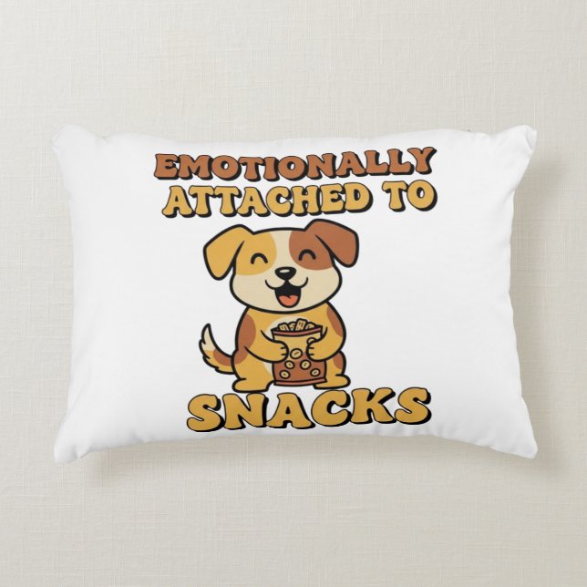 Cojín Decorativo Retro Dog Snack Lover Rectangular Pillow (Anverso)