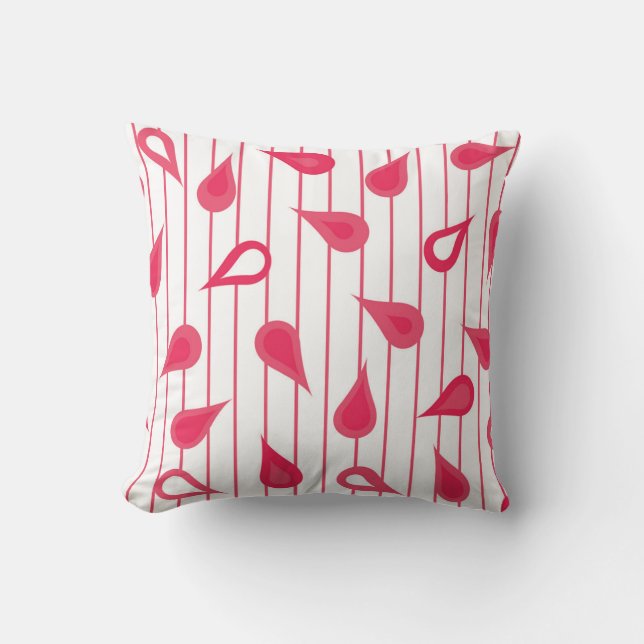Cojín Decorativo Retro Drops Pattern Throw Pillow (Anverso)