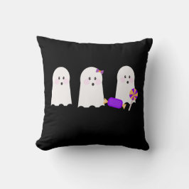 Cojín Decorativo Retro Fantasma Duende Otoño Halloween