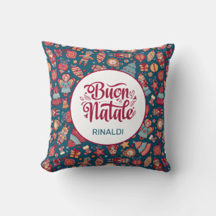 Cojín Decorativo Retro Feliz Navidad