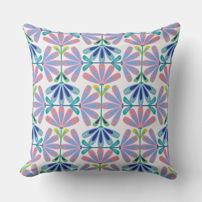 Cojín Decorativo Retro Floral Series 01 Mediana (Anverso)