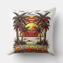 Retro Florida Sunset con Palmeras