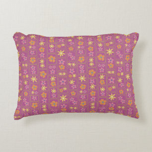 Cojín Decorativo Retro Frambuesa Floral Patchwork 16"x12"