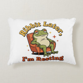 Cojín Decorativo Retro Frog Relax Quote Rectangular Pillow