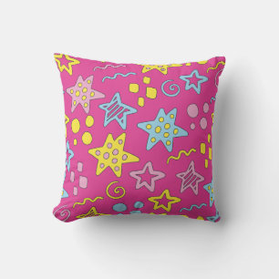 Cojín Decorativo Retro Funky personalizado Pop Art Stars Memphis 80