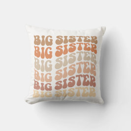Cojín Decorativo Retro Gran Hermana, invitación hermana mayor