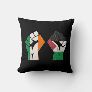 Cojín Decorativo Retro Irlanda La revolución del puño solidario en