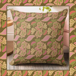 Cojín Decorativo Retro leaves in bohem patterndesign