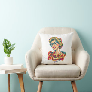 Cojín Decorativo Retro mamá pop art 2 personalizado