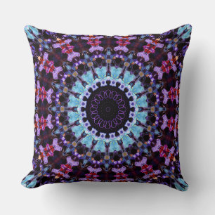 Cojín Decorativo Retro Mandala Psicodélico Hippie Boho Tie Dye