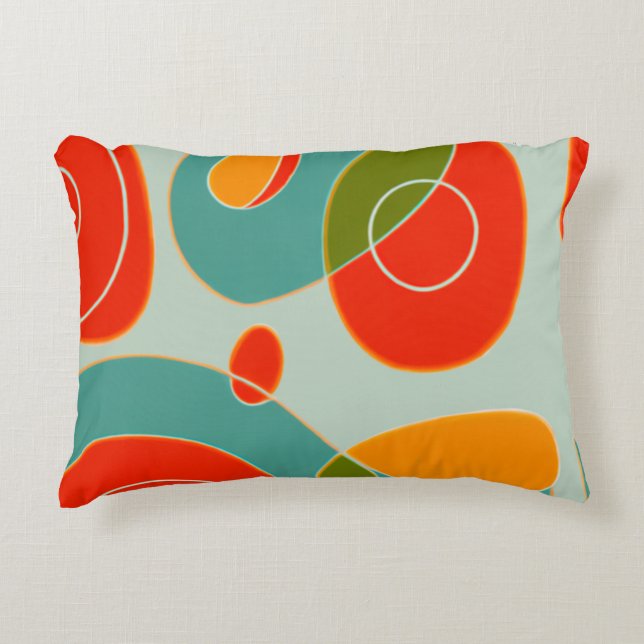 Cojín Decorativo Retro Multicolor (Anverso)