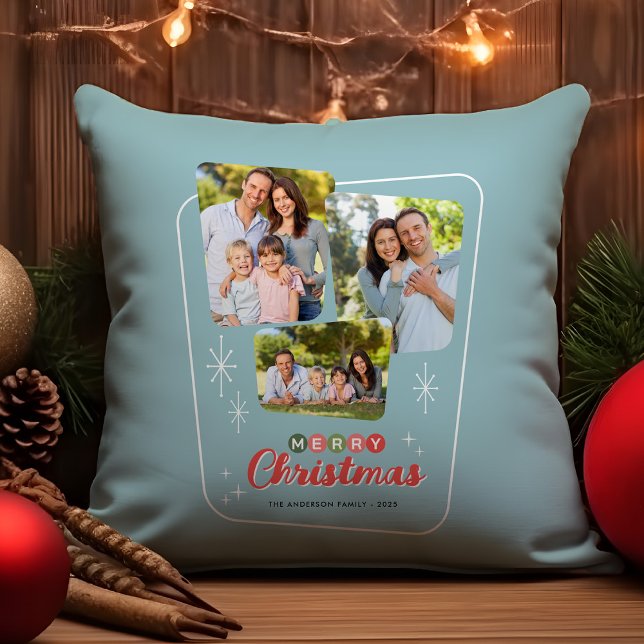 Cojín Decorativo Retro Navidades de fotografía modernos de mediados (Subido por el creador)
