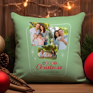 Cojín Decorativo Retro Navidades de fotografía modernos de mediados