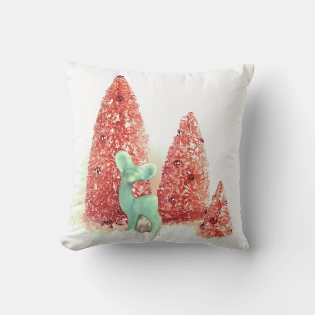 Cojín Decorativo Retro Navidades Deer (Anverso)