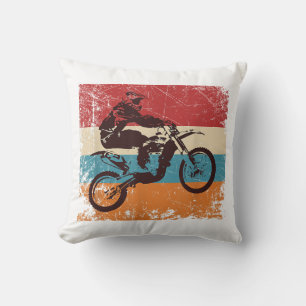 Cojín Decorativo Retro Off Road Motocross Enduro