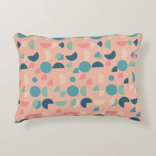 Cojín Decorativo Retro Pink Colorful Moderno Tribal Geométrica