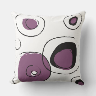 Cojín decorativo retro Púrpura FUNKY DOTS