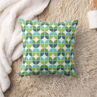 Cojín Decorativo Retro Quarters Blue Green