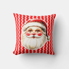 Cojín Decorativo Retro Rojo Santa Claus Navidades de Ric Rac Rojo