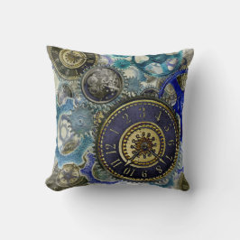Cojín Decorativo Retro Steampunk Cushion mira engranajes de engrana