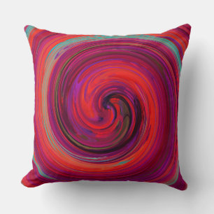 Cojín Decorativo Retro Swirl Resumen Arte #8