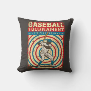 Cojín Decorativo Retro Vintage Classic Circles Baseball