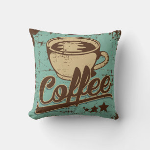 Cojín Decorativo Retro Vintage Classic Coffee Olive Green