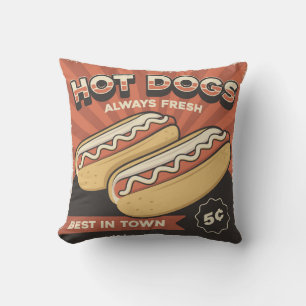 Cojín Decorativo Retro Vintage Classic Grunge dos perritos caliente