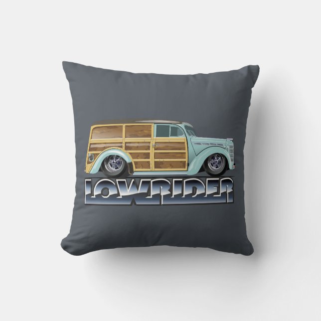 Cojín Decorativo Retro Woody Lowrider (Anverso)