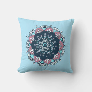 Cojín decorativo reversible de Boho Mandala