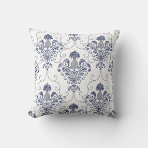Cojín decorativo reversible de Damasco Purpurina a