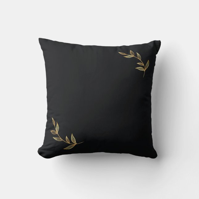 Cojín decorativo reversible de la Primavera de Oro (Anverso)