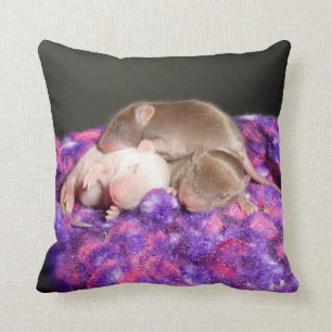 Cojín decorativo reversible de los ratones del