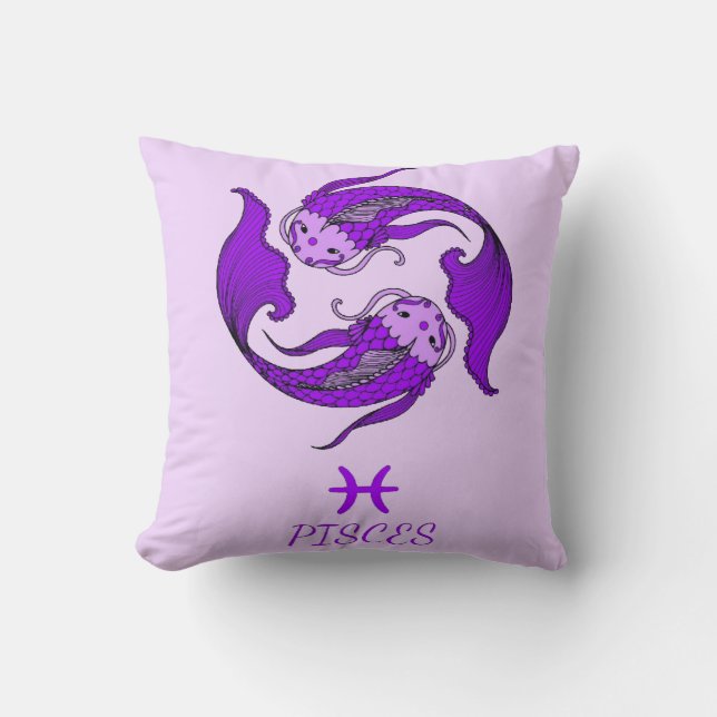 Cojín decorativo reversible de Pisces (Anverso)