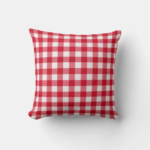Cojín decorativo reversible de Red Gingham