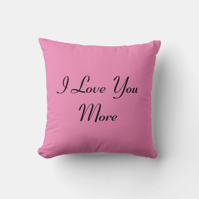 Cojín Decorativo Reversible te amo más (Anverso)
