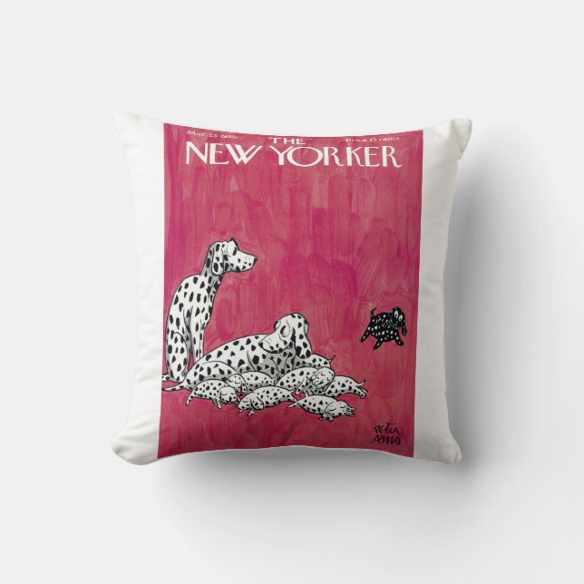 COJÍN DECORATIVO REVISTA DE NUEVA YORKER 1935 (Anverso)