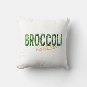 Cojín Decorativo Revolución de brócoli Vegetales Vegetales y vegeta
