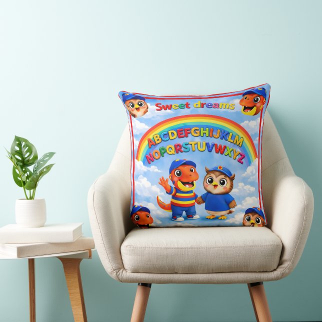 Cojín Decorativo Rex and hoot a rainbow sweet dreams educational th (Silla)