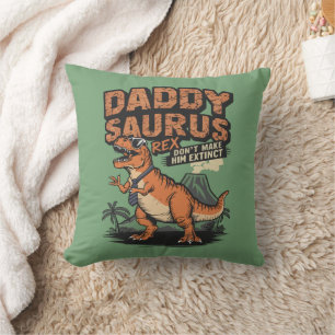 Cojín Decorativo Rex Daddysaurus - La leyenda prehistórica de Guay