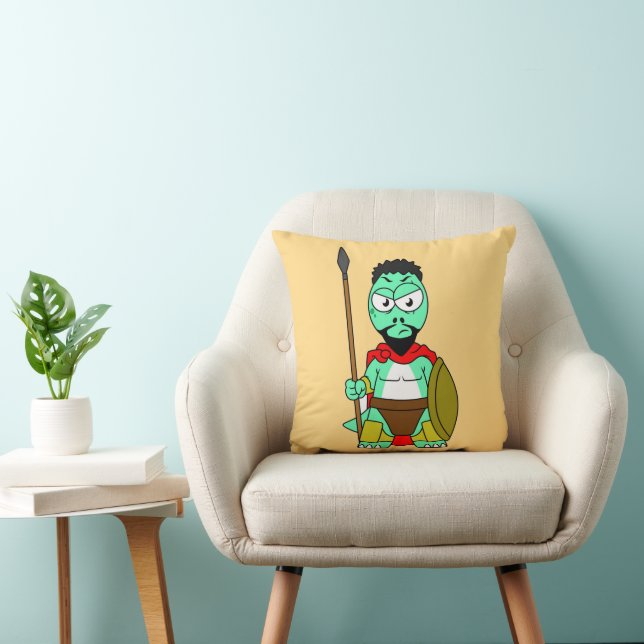 Cojín Decorativo Rex Tirano Vestido Como Leónidas. (Silla)