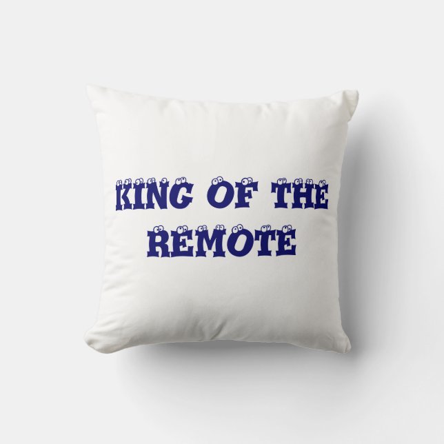 Cojín Decorativo Rey Almohada-Cómico del telecontrol (Anverso)