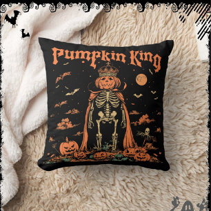 Cojín Decorativo Rey Calabaza Exdiseñador Halloween