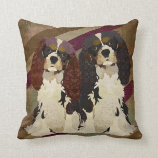 Cojín Decorativo Rey Cavalier Spaniels Retro Pillow