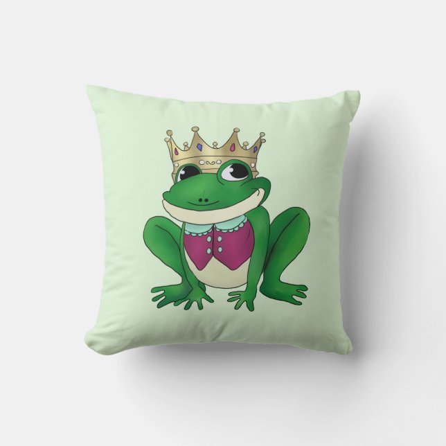 Cojín Decorativo Rey de rana (Anverso)