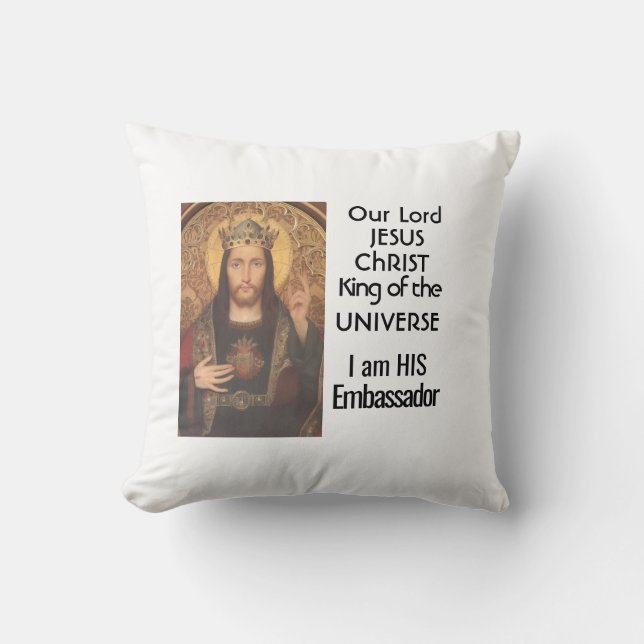 Cojín Decorativo Rey del Universo (Anverso)