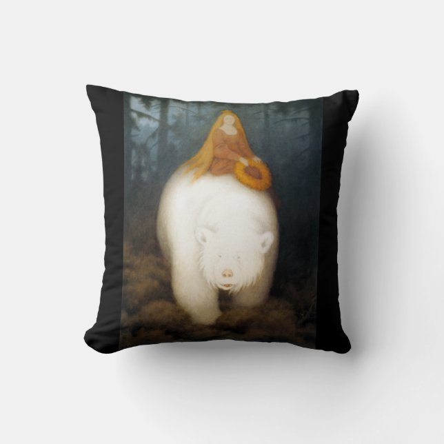 Cojín Decorativo Rey Valemon del oso blanco (Anverso)