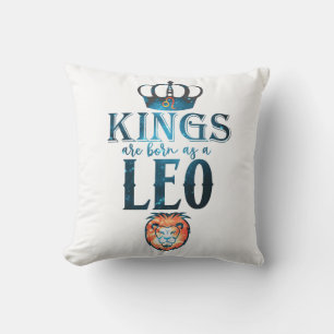 Cojín Decorativo REYES nacen como Signo Zodiacal LEO Julio Agosto
