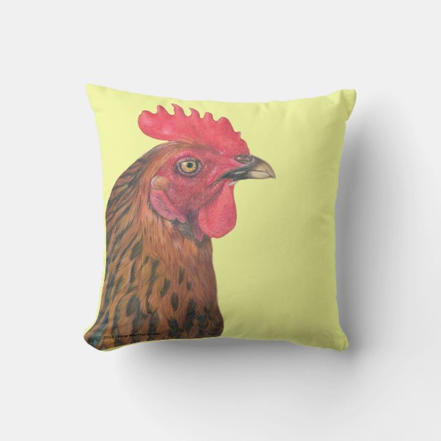 Cojín Decorativo Rhode Island Red Hen (Anverso)